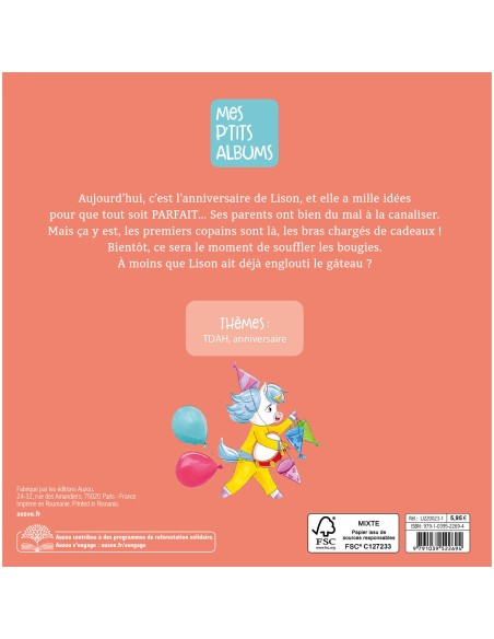 Lison la licorne - Un anniversaire du tonnerre - Auzou
