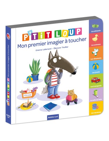 P'tit loup - Mon premier imagier à toucher - Auzou