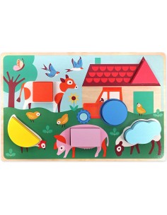 Mon puzzle forme - la ferme - Auzou 2