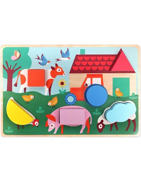 Mon puzzle forme - la ferme - Auzou