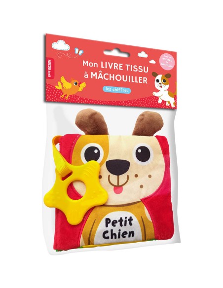 Mon livre tissu à machouiller - Petit chien - Auzou