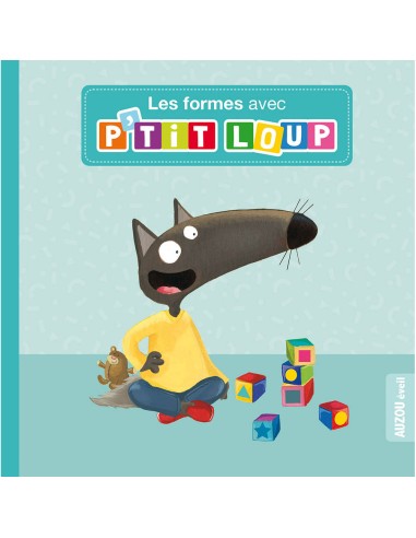 Ma valisette d'éveil p'tit loup - Chiffre, formes, couleurs, contraires - Auzou