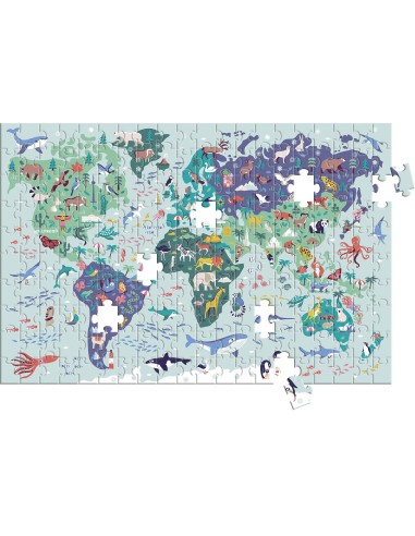 Atlas : un puzzle - Un livre - Un poster - Auzou