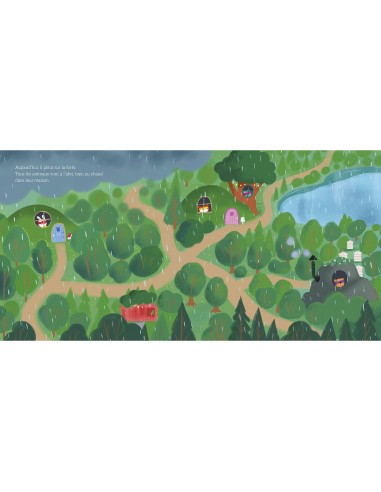 Les mini-héros de la forêt - Ensemble contre la pluie - Auzou