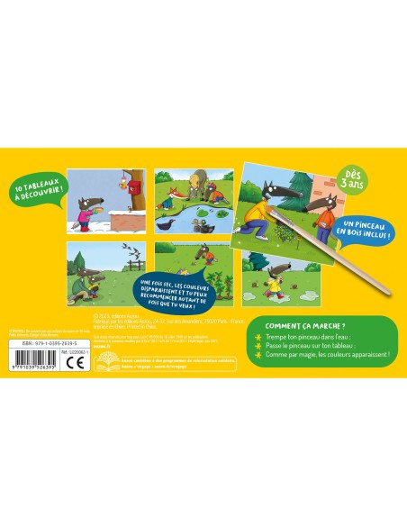 Ma pochette d'artiste - Ma peinture magique p'tit loup - La nature - Auzou