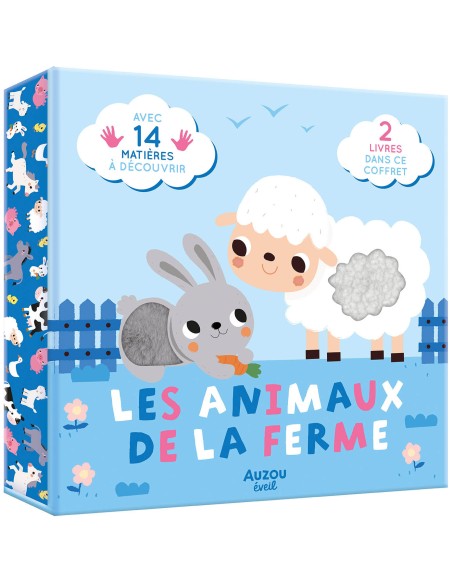 Coffret à toucher - Les animaux de la ferme - Auzou