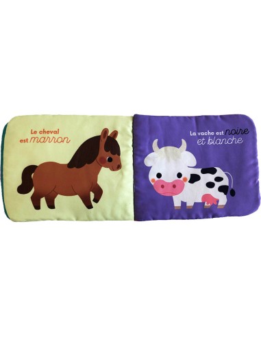 Les animaux de la ferme - livre tissu - Auzou