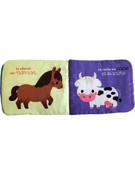 Les animaux de la ferme - livre tissu - Auzou