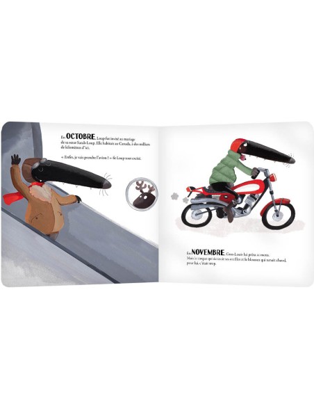 Le loup qui ne voulait plus marcher - Album à toucher - Auzou