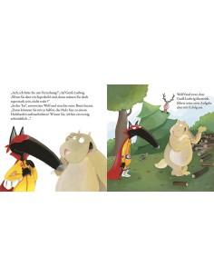 Le loup qui voulait être un super-héros en allemand - Auzou 2