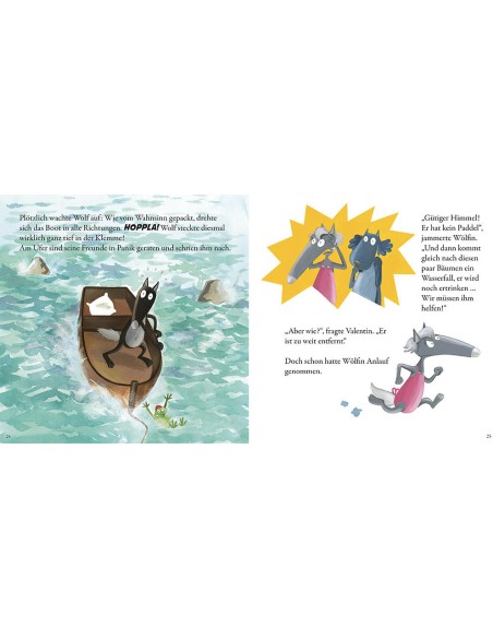 Le loup qui voulait être un super-héros en allemand - Auzou