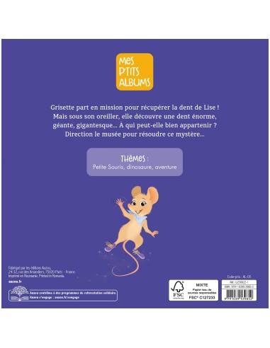 Grisette et la dent du dinosaure - Auzou