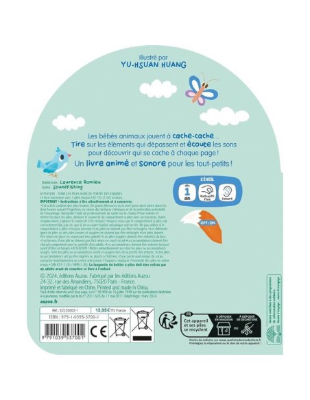 Mon coucou sonore - À qui sont ces bébés animaux ? - Auzou