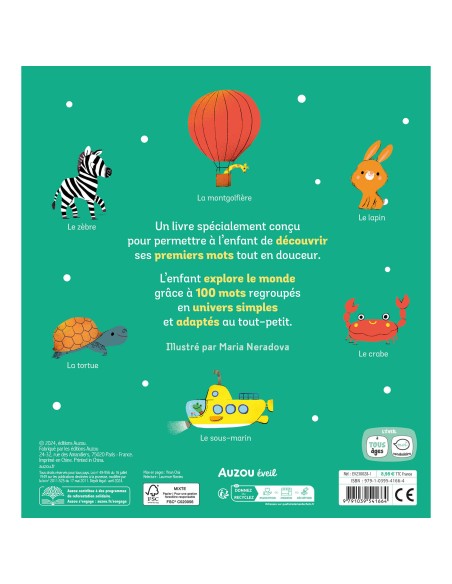 Mes 100 mots pour découvrir le monde - Auzou