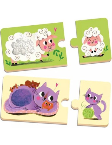 Mes premiers puzzle duo à toucher - Auzou