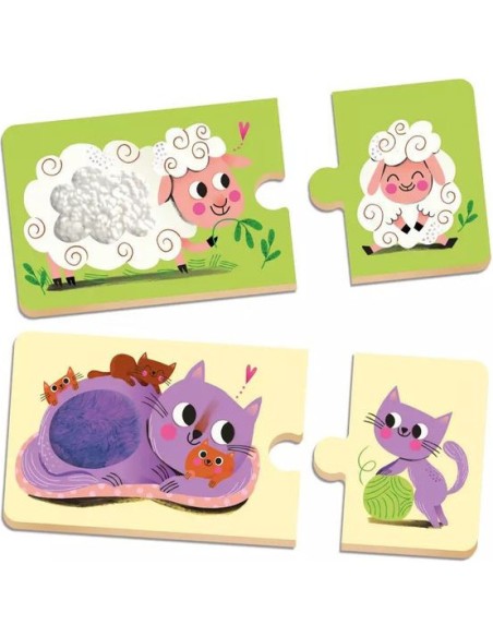 Mes premiers puzzle duo à toucher - Auzou