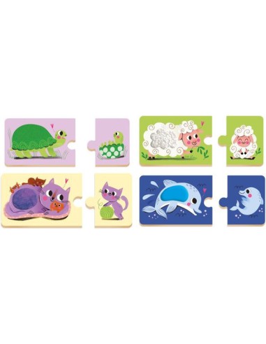Mes premiers puzzle duo à toucher - Auzou