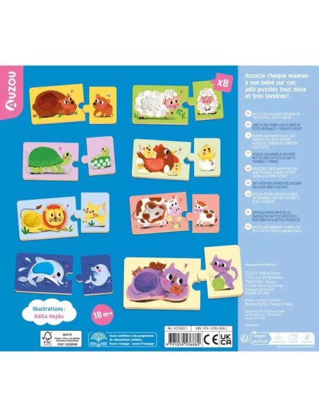 Mes premiers puzzle duo à toucher - Auzou