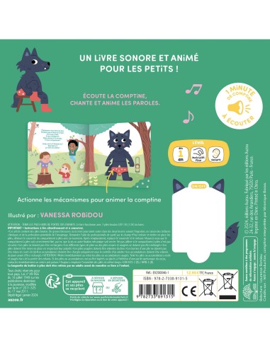 Ma comptine animée - Promenons-nous dans les bois - Auzou