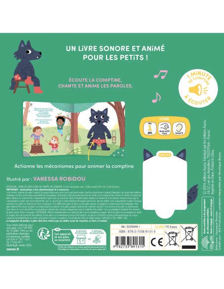 Ma comptine animée - Promenons-nous dans les bois - Auzou