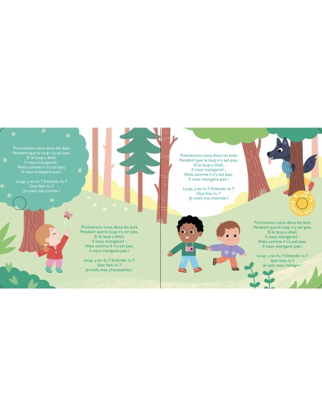 Ma comptine animée - Promenons-nous dans les bois - Auzou
