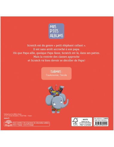 Scratch l'éléphant est trop collant - Auzou