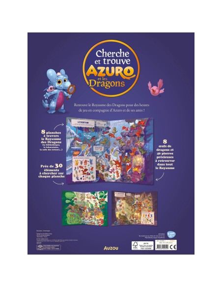 Cherche & trouve - Azuro et les dragons - Auzou