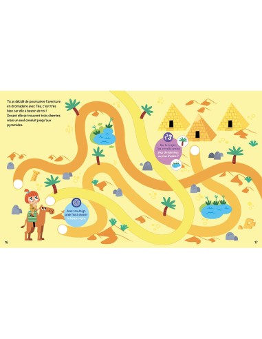Livre-jeux des petits aventuriers - Le trésor perdu de la pyramide - Auzou