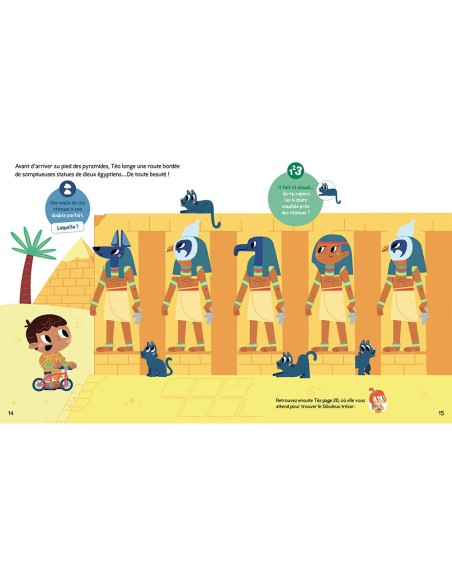 Livre-jeux des petits aventuriers - Le trésor perdu de la pyramide - Auzou