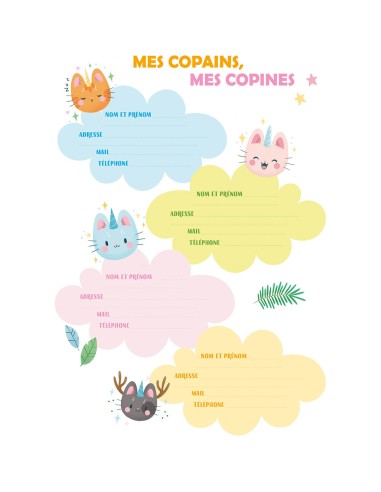 Cahier de textes - Caticorn - Auzou