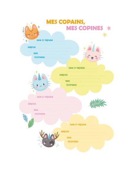 Cahier de textes - Caticorn - Auzou