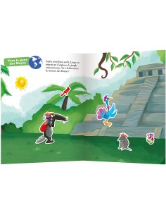 Mes autocollants malins - Loup autour du monde - Auzou 2