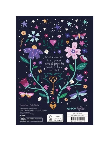 Ma papeterie créative - Mon carnet secret - Joli bijou - Auzou