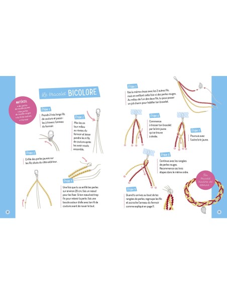 Ma boîte à bijoux - Mes jolis bijoux en perles de rocaille - Auzou