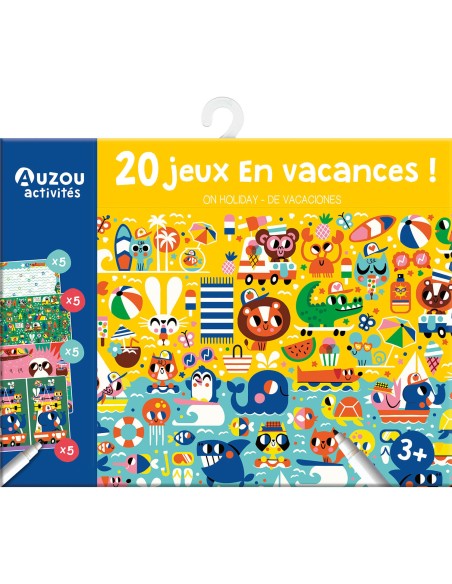 Ma pochette de jeux - 20 p'tits jeux en vacances ! - Auzou