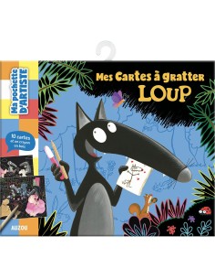 Ma pochette d'artiste - Mes cartes a gratter loup - Auzou