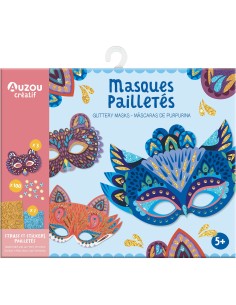Ma pochette d'artiste - Masques pailletés - Auzou