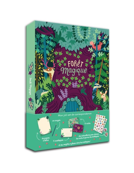 Mon set de correspondance Forêt magique - Papeterie - Auzou