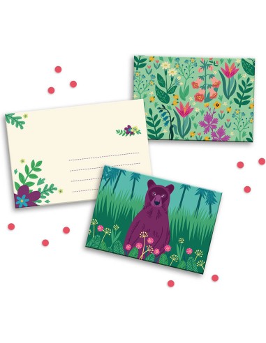 Mon set de correspondance Forêt magique - Papeterie - Auzou