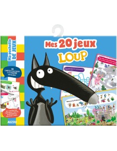 Ma pochette de jeux - Mes 20 jeux loup - Auzou