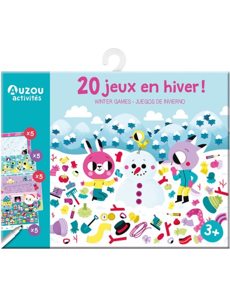 Ma pochette de 20 jeux en hiver - Auzou