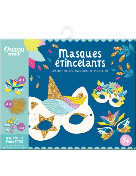 Ma pochette d'artiste - Masques étincelants - Auzou