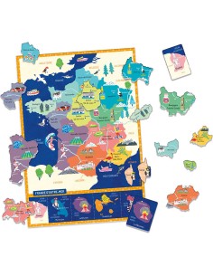 Ma pochette d'aimants - Carte de france - Auzou 2