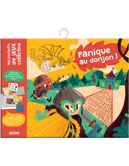 Ma pochette de jeux collective - panique au donjon ! - Auzou