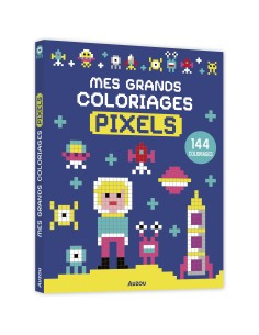 Mes grands coloriages - Pixels - Auzou