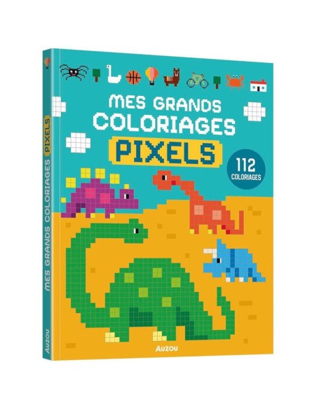 Mes grands coloriages - Pixels 2 - Auzou