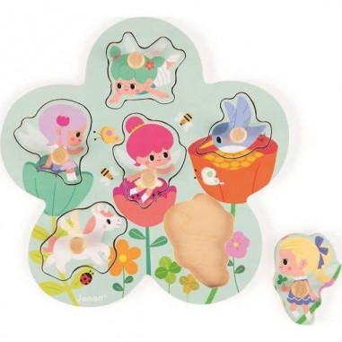 Puzzle en bois - Happy Fairies - Janod Puzzle en bois - Happy Fairies - Janod