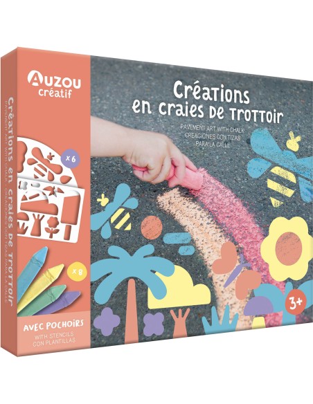 Créations en craies de trottoir - Auzou