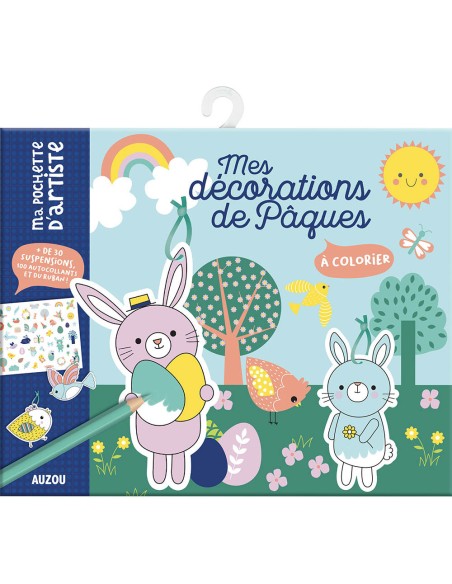Ma pochette d'artiste - Mes décorations à colorier - Pâques - Auzou