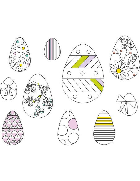 Ma pochette d'artiste - Mes décorations à colorier - Pâques - Auzou